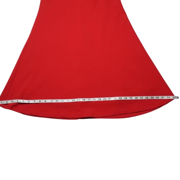 Lulu's Cut Out Dress Red - Picture 12 of 12